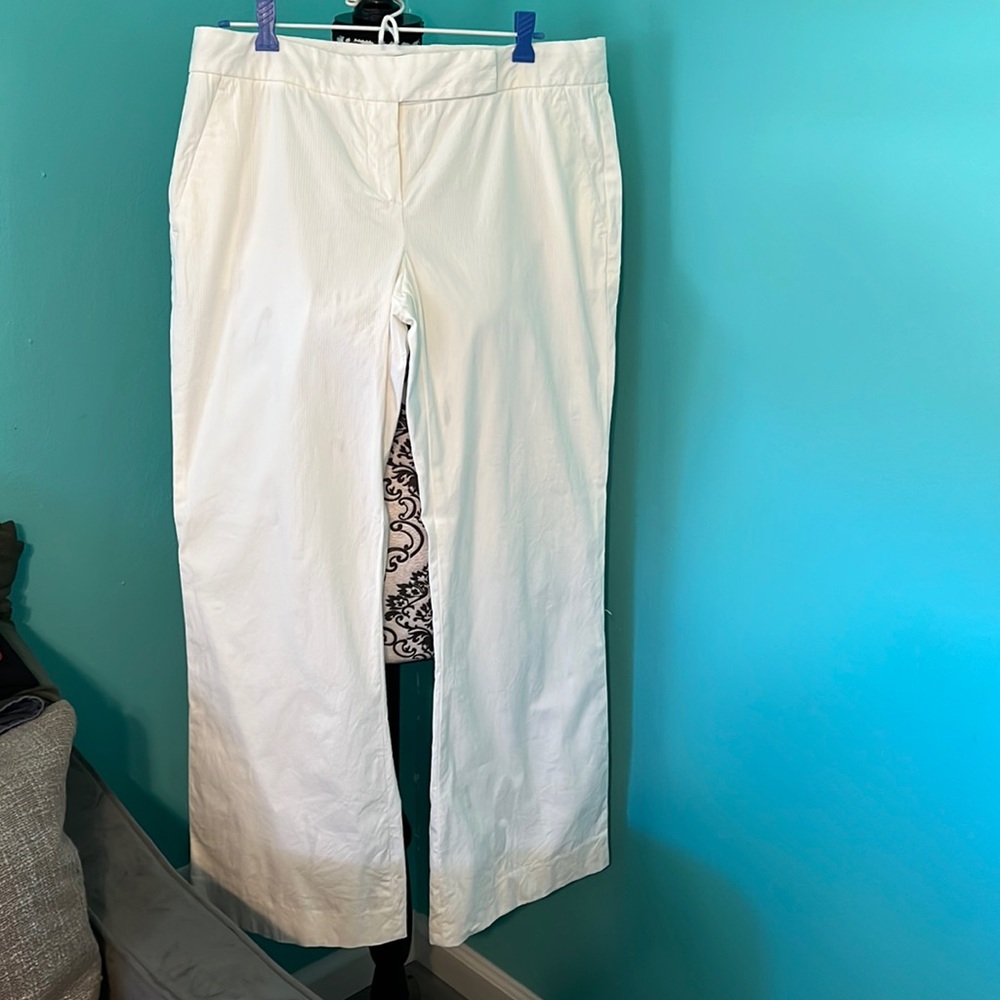 Theory Simple Basic Plain White Professional Trou… - image 1